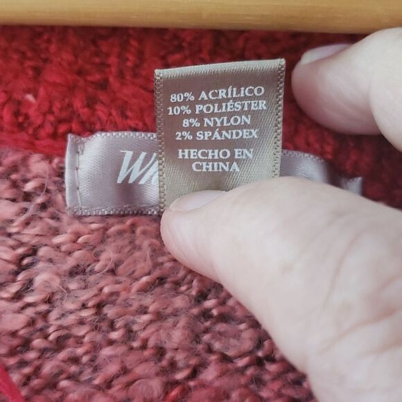 Very Nice White Stag Soft and Stretchy V-Neck Sweater Sz L (12-14) - Picture 4 of 4